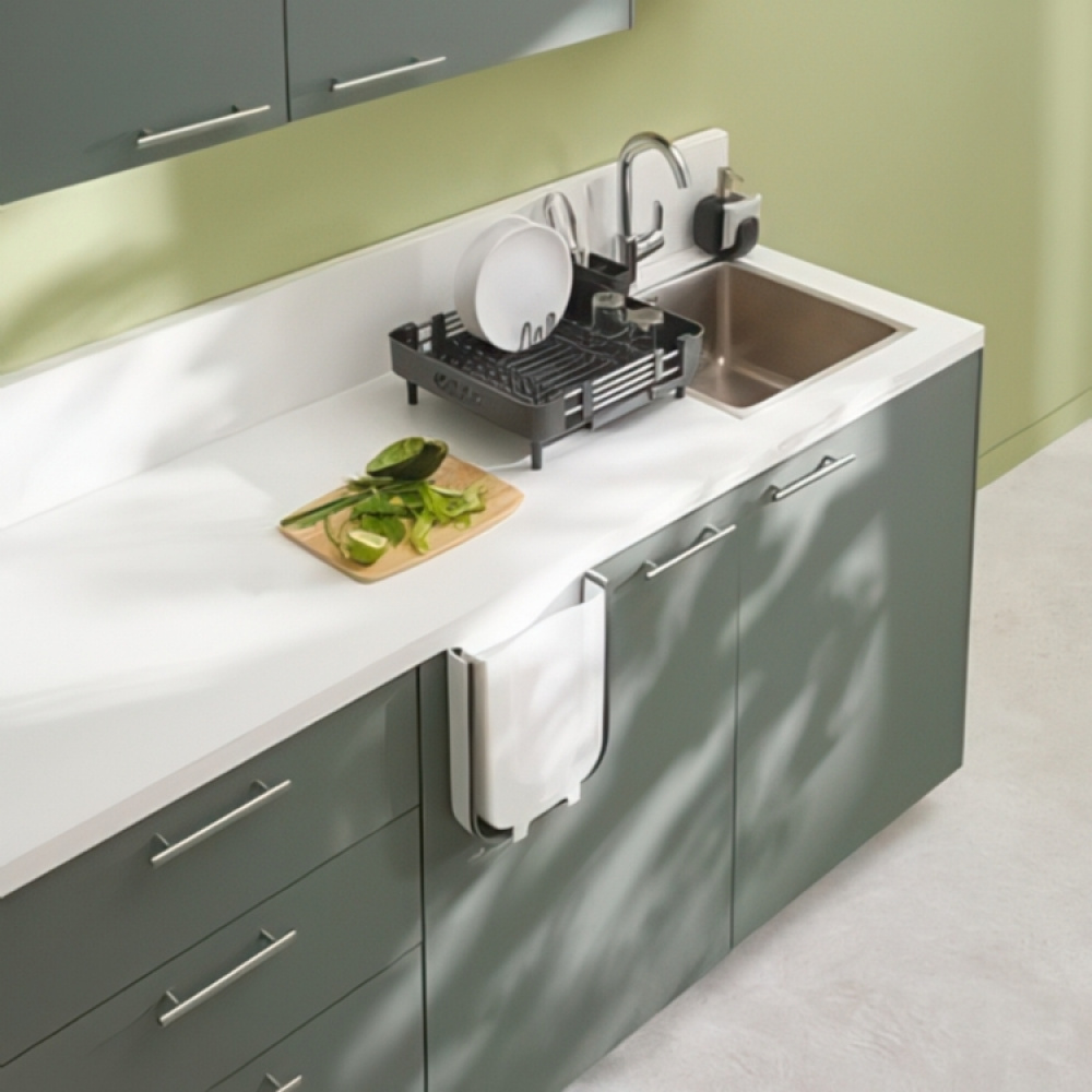 Uppsamlinsbehållare för köksavfall, EXPANDING BIN, Vit / Svart i gruppen Förvaring / Städförvaring och sopsortering / Sopsortering hos SmartaSaker.se (43160)