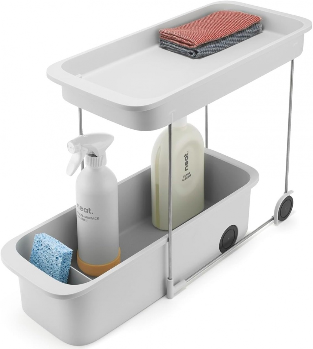 Utdragbar förvaring, EASY ACCESS CADDY, Joseph Joseph, 47 x 20 x H 33,5 cm, Ljusgrå i gruppen Förvaring / Förvaringslådor / JosephJoseph förvaringslådor hos SmartaSaker.se (43161)