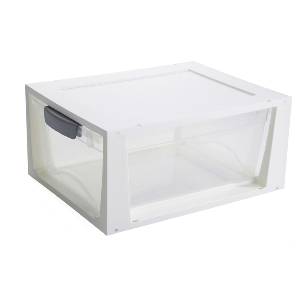 Utdragbar låda, Stapelbar, OMEGA LARGE DRAWER UNIT, 37,5 x 29,5 x H17,5 cm i gruppen Förvaring / Förvaringslådor hos SmartaSaker.se (43170)
