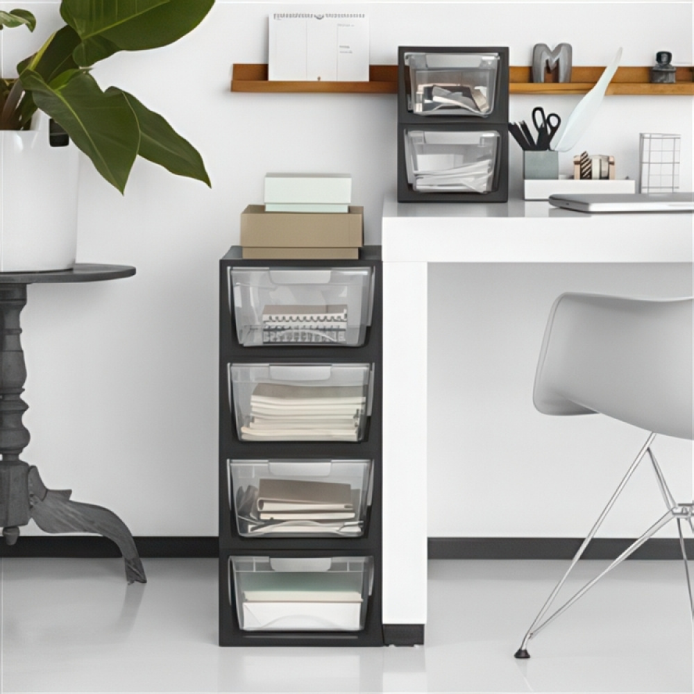 Utdragbar låda, Stapelbar, OMEGA SMALL DRAWER UNIT, 33,5 x 22 x H 15,3 cm i gruppen Förvaring / Förvaringslådor hos SmartaSaker.se (43171)