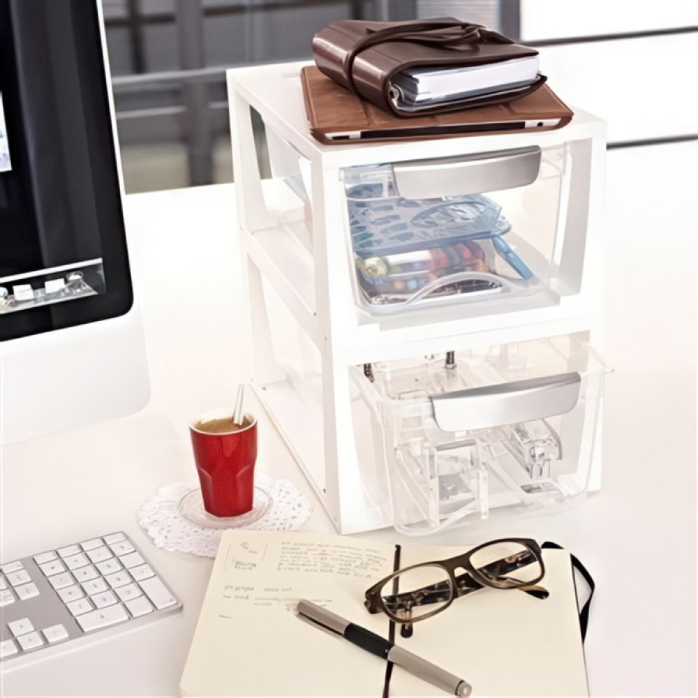 Utdragbar låda, Stapelbar, OMEGA SMALL DRAWER UNIT, 33,5 x 22 x H 15,3 cm i gruppen Förvaring / Förvaringslådor hos SmartaSaker.se (43171)