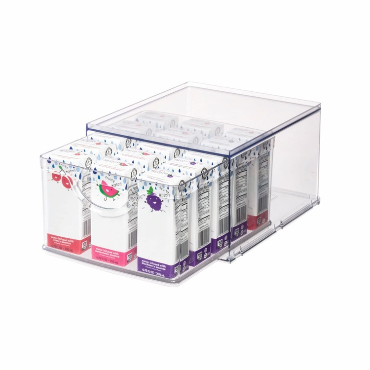 Utdragbar låda. Stapelbar, RPET CABINET BIN DRAWER, 26,5 x 22,4 x H 14,6 cm, Transparent i gruppen Förvaring / Köksförvaring / Organisera köksskåp hos SmartaSaker.se (43172)