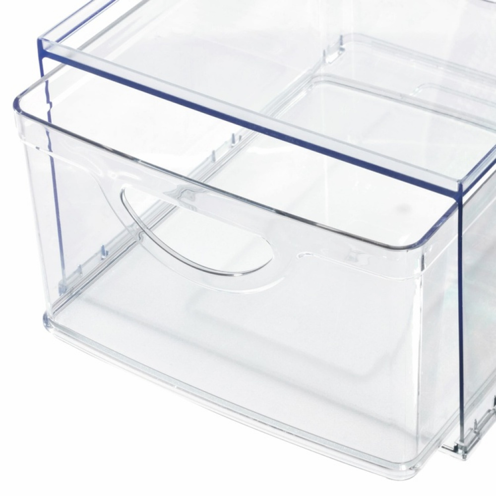 Utdragbar låda. Stapelbar, RPET CABINET BIN DRAWER, 26,5 x 22,4 x H 14,6 cm, Transparent i gruppen Förvaring / Köksförvaring / Organisera köksskåp hos SmartaSaker.se (43172)