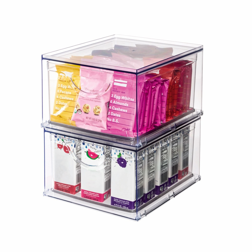 Utdragbar låda. Stapelbar, RPET CABINET BIN DRAWER, 26,5 x 22,4 x H 14,6 cm, Transparent i gruppen Förvaring / Köksförvaring / Organisera köksskåp hos SmartaSaker.se (43172)