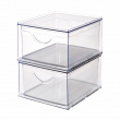 Utdragbar låda. Stapelbar, RPET CABINET BIN DRAWER, 26,5 x 22,4 x H 14,6 cm, Transparent Utdragbar låda. Stapelbar, RPET CABINET BIN DRAWER, 26,5 x 22,4 x H 14,6 cm, Transparent