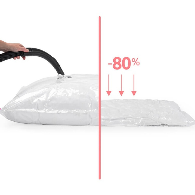 Vakuumpåsar Platta, 2 st, LARGE ASPISPACE, 100 x 80 cm, Klar i gruppen Förvaring / Garderobsförvaring / Vakuumförvaring / Kompakta vakuumpåsar hos SmartaSaker.se (43179)
