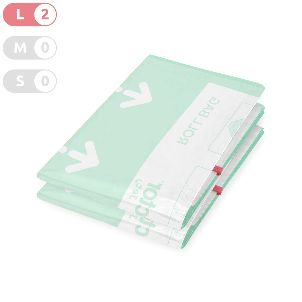 Vakuumpåsar, 2 st, MANUAL ROLL-UP, Large, 70 x 55cm, Klar / Grön i gruppen Förvaring / Garderobsförvaring / Vakuumförvaring / Manuella vakuumpåsar hos SmartaSaker.se (43183)