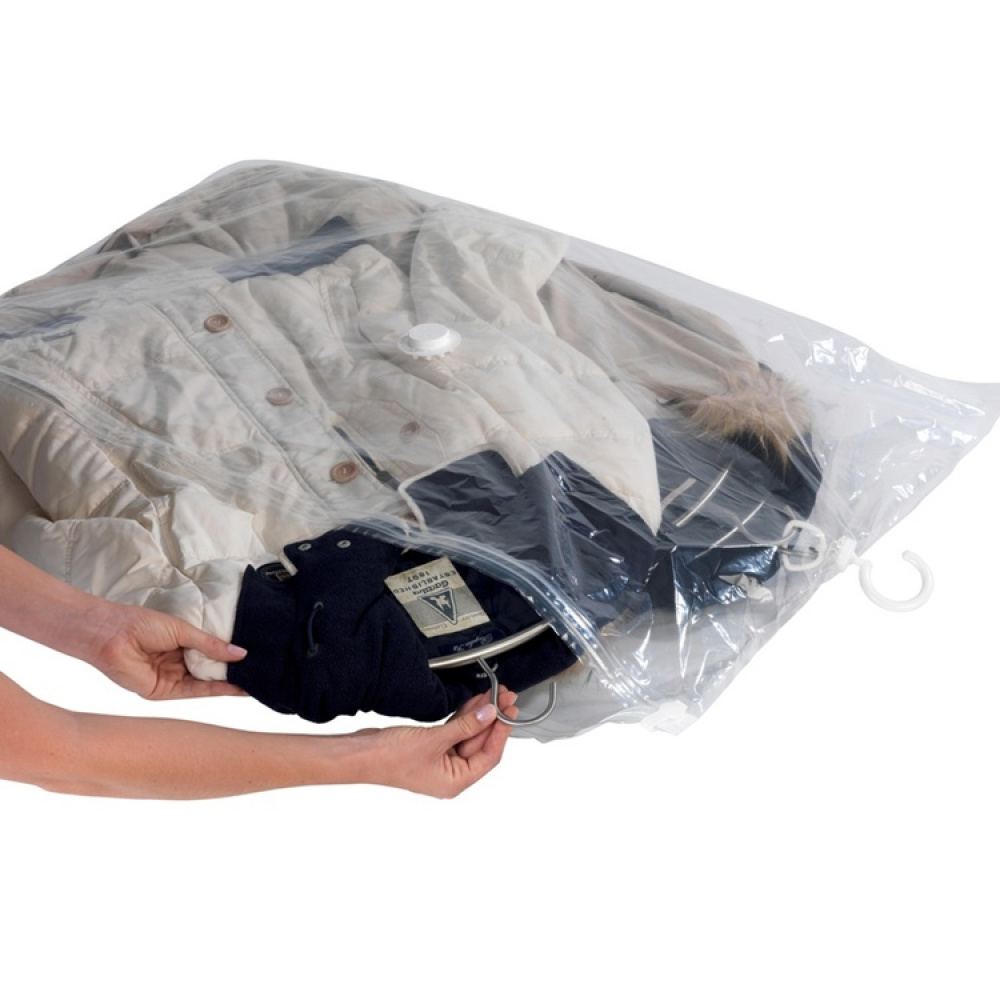 Vakuumpåse med galge, RAUMSPAR LARGE, 70 x H 105 cm, Klar i gruppen Förvaring / Garderobsförvaring / Vakuumförvaring / Hängande vakuumpåsar hos SmartaSaker.se (43190)
