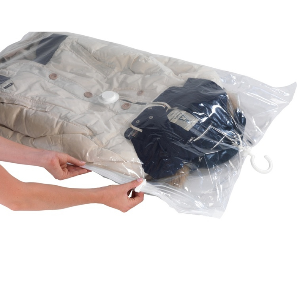 Vakuumpåse med galge, RAUMSPAR LARGE, 70 x H 105 cm, Klar i gruppen Förvaring / Garderobsförvaring / Vakuumförvaring / Hängande vakuumpåsar hos SmartaSaker.se (43190)