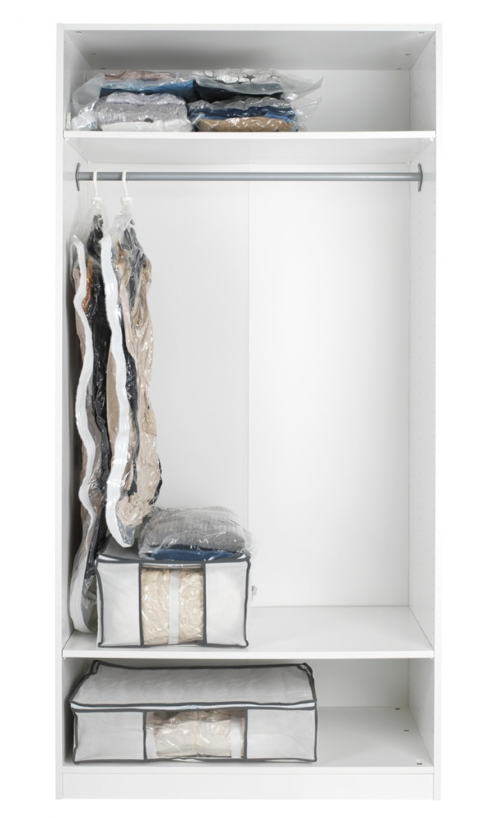 Vakuumpåse med galge, RAUMSPAR LARGE, 70 x H 105 cm, Klar i gruppen Förvaring / Garderobsförvaring / Vakuumförvaring / Hängande vakuumpåsar hos SmartaSaker.se (43190)