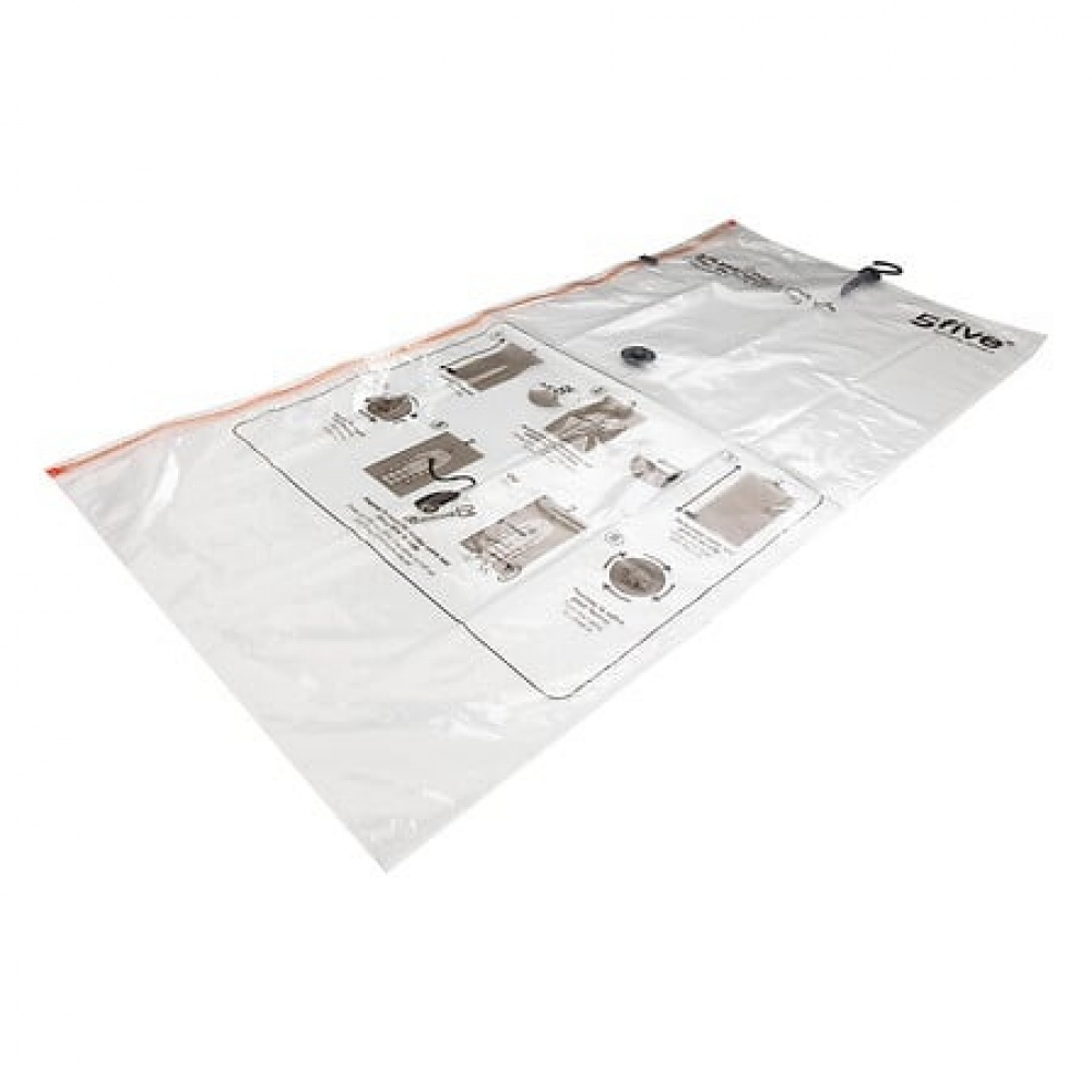 Vakuumpåse med galge, SAC COMPRESSEUR, 69 x H 138 cm, Klar i gruppen Förvaring / Garderobsförvaring / Vakuumförvaring / Hängande vakuumpåsar hos SmartaSaker.se (43192)