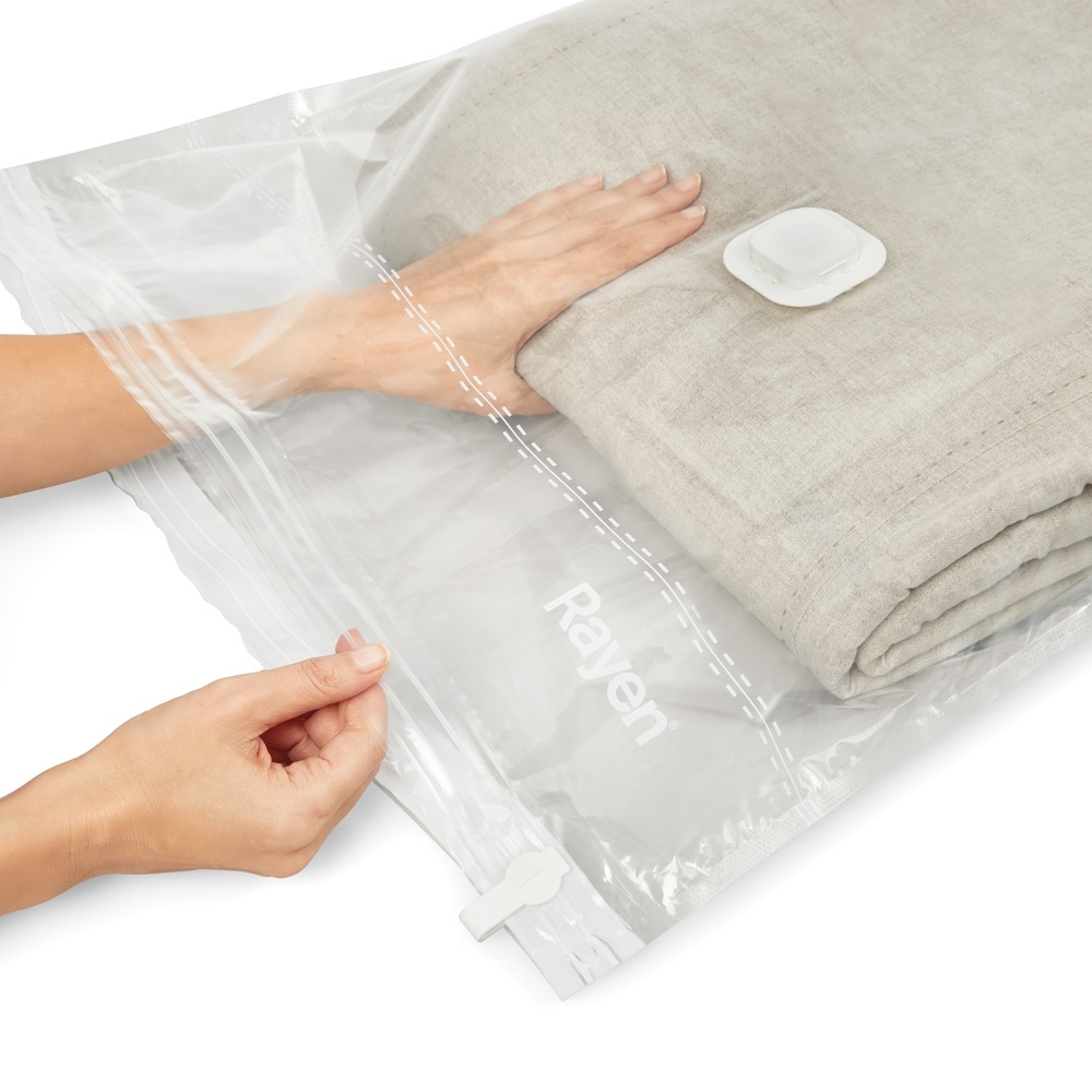 Vakuumpåse Platt, LARGE VACUUM TIDYING BAG, 100 x 80 cm, Klar i gruppen Förvaring / Garderobsförvaring / Vakuumförvaring / Kompakta vakuumpåsar hos SmartaSaker.se (43195)