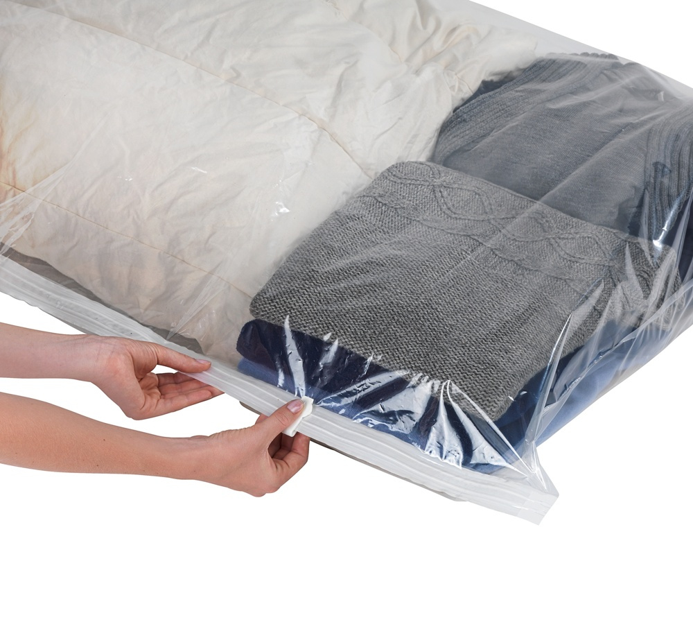 Vakuumpåse Platt, XL SEASONAL BAGS BAG, 135 x 90 cm, Klar i gruppen Förvaring / Garderobsförvaring / Vakuumförvaring / Kompakta vakuumpåsar hos SmartaSaker.se (43196)