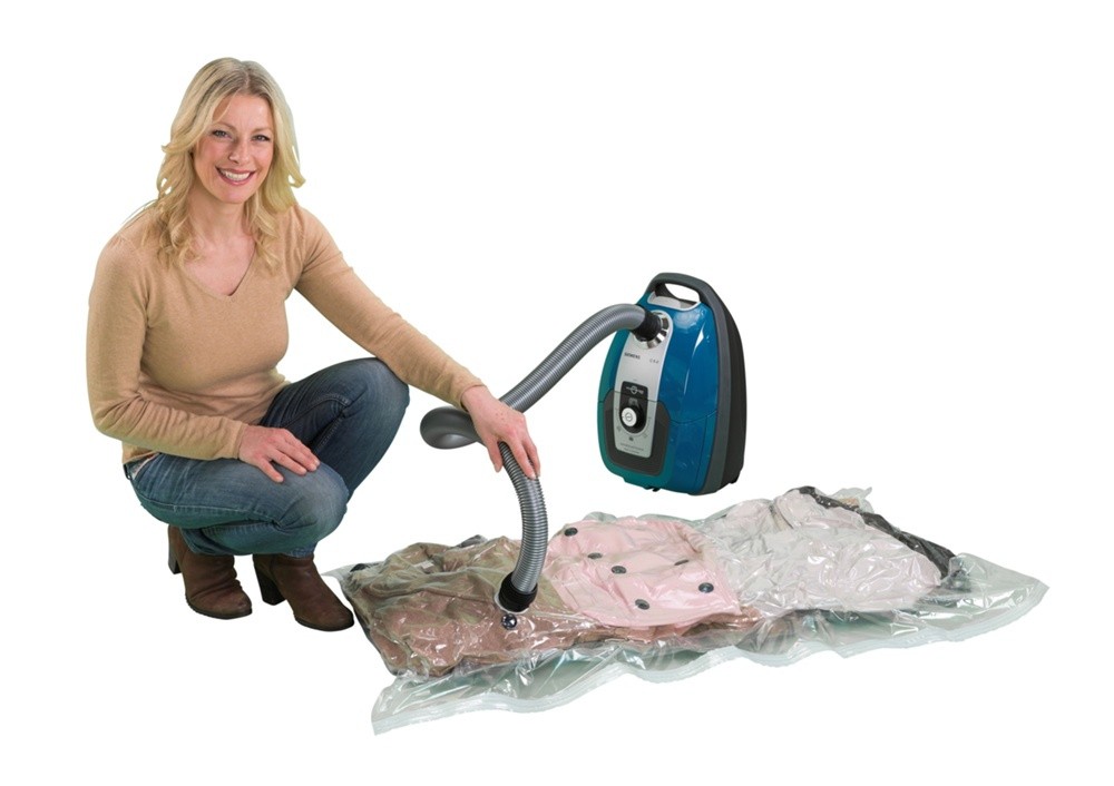 Vakuumpåse Platt, XL SEASONAL BAGS BAG, 135 x 90 cm, Klar i gruppen Förvaring / Garderobsförvaring / Vakuumförvaring / Kompakta vakuumpåsar hos SmartaSaker.se (43196)