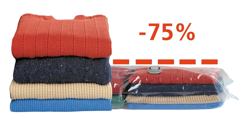 Vakuumpåse Platt, XL SEASONAL BAGS BAG, 135 x 90 cm, Klar i gruppen Förvaring / Garderobsförvaring / Vakuumförvaring / Kompakta vakuumpåsar hos SmartaSaker.se (43196)