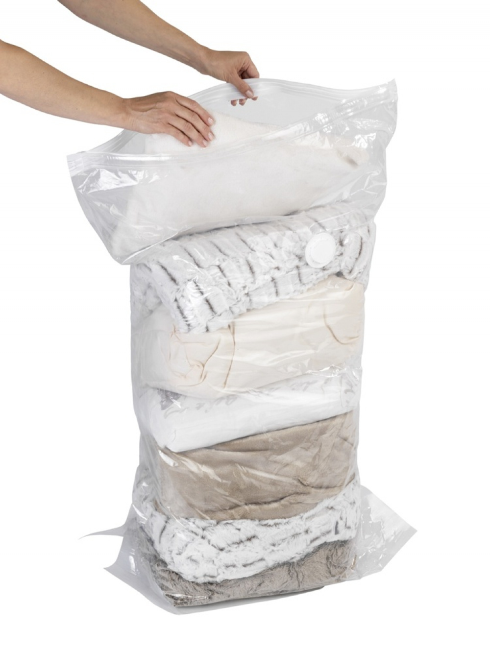 Vakuumpåse, VACUUM CUBE LARGE, 70 x 35 x H 100 cm, Klar i gruppen Förvaring / Garderobsförvaring / Vakuumförvaring / Manuella vakuumpåsar hos SmartaSaker.se (43198)