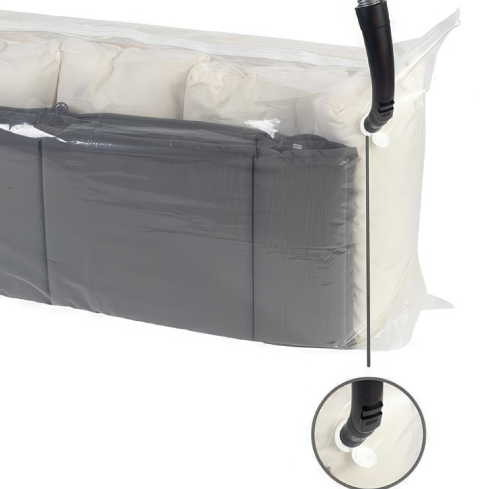Vakuumpåse, XXL VACUUM JUMBO CUBE, 180 x 50 x H 90 cm, Klar i gruppen Förvaring / Garderobsförvaring / Vakuumförvaring / Manuella vakuumpåsar hos SmartaSaker.se (43199)