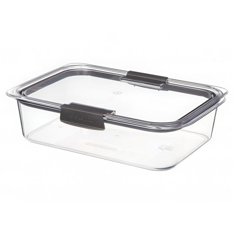 Vattentät matlåda, 2000 ml, BRILLIANCE LARGE, 28 x 19 x H 7 cm, Sistema, Klar / Svart i gruppen Förvaring / Köksförvaring / Matlådor / Sistema matlådor hos SmartaSaker.se (43208)