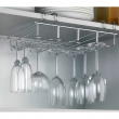 Vinglas hängare för 12 glas, under hylla, LARGE GLASS HANGER, Silver Vinglas hängare för 12 glas, under hylla, LARGE GLASS HANGER, Silver
