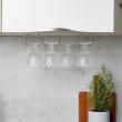 Vinglas hängare för 12 glas, under hylla, LARGE GLASS HANGER, Silver Vinglas hängare för 12 glas, under hylla, LARGE GLASS HANGER, Silver
