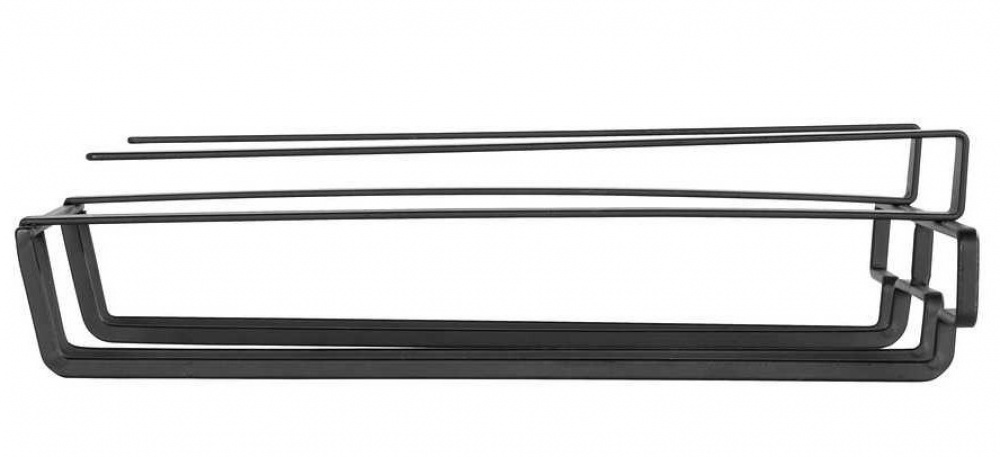 Vinglas hängare för 6 glas, under hylla, DOUBLE GLASS HANGER, Svart i gruppen Förvaring / Köksförvaring / Organisera köksskåp / Under diskbänksförvaring hos SmartaSaker.se (43220)