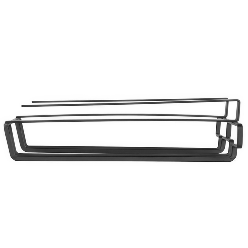 Vinglas hängare för 6 glas, under hylla, DOUBLE GLASS HANGER, Svart i gruppen Förvaring / Köksförvaring / Organisera köksskåp / Under diskbänksförvaring hos SmartaSaker.se (43220)