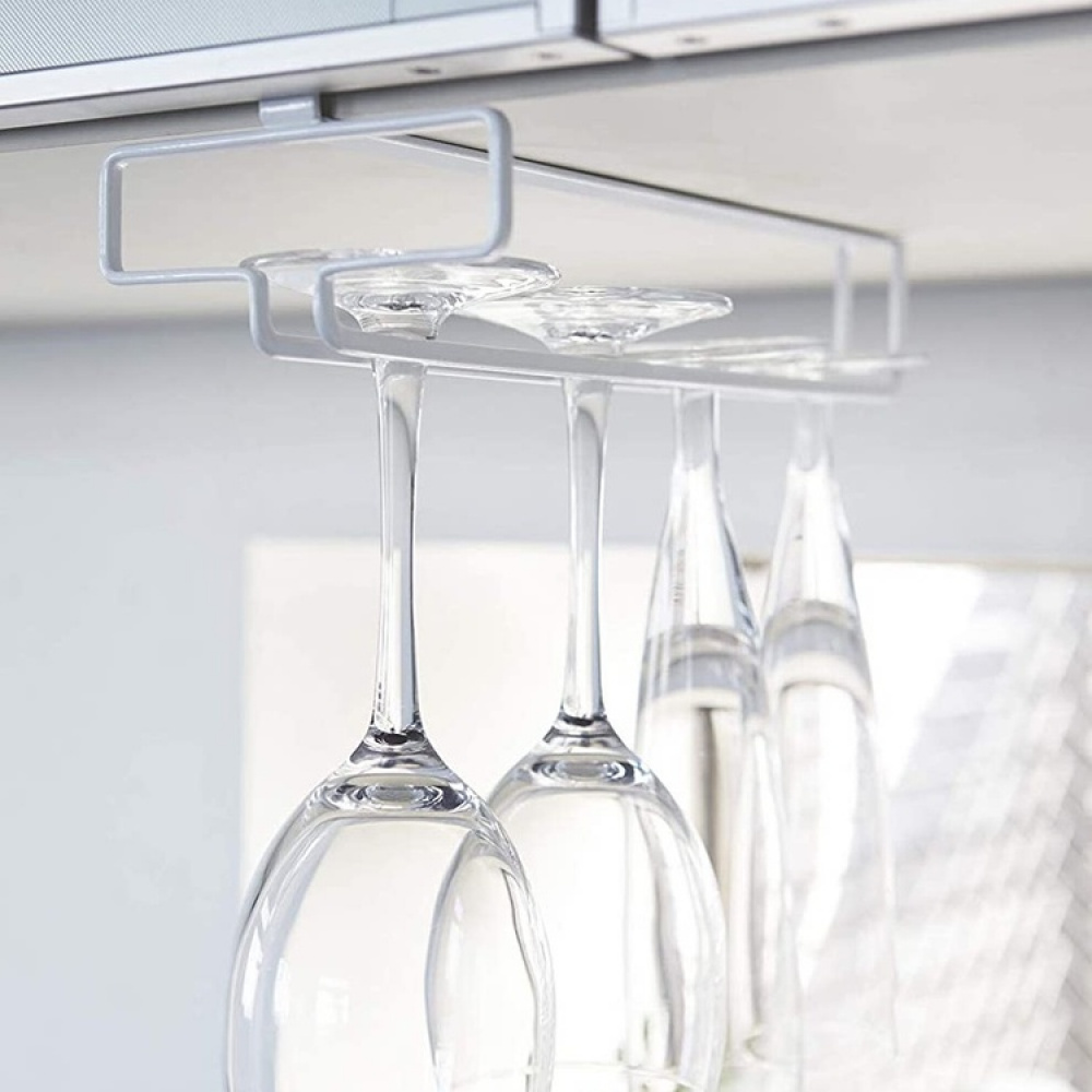 Vinglas hängare, under hylla, TOWER WINE GLASS HANGER, Yamazaki i gruppen Förvaring / Köksförvaring / Organisera köksskåp / Under diskbänksförvaring hos SmartaSaker.se (43221)