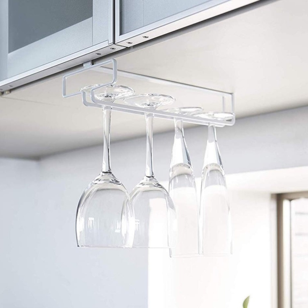 Vinglas hängare, under hylla, TOWER WINE GLASS HANGER, Yamazaki i gruppen Förvaring / Köksförvaring / Organisera köksskåp / Under diskbänksförvaring hos SmartaSaker.se (43221)