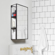 Väggförvaring med spegel, CUBIKO MIRROR, 30,5 x 13 x H 61cm, Umbra, Svart Väggförvaring med spegel, CUBIKO MIRROR, 30,5 x 13 x H 61cm, Umbra, Svart