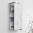 Väggförvaring med spegel, CUBIKO MIRROR, 30,5 x 13 x H 61cm, Umbra, Svart Väggförvaring med spegel, CUBIKO MIRROR, 30,5 x 13 x H 61cm, Umbra, Svart