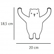 Väggkrok av återvunnen metall, WILD BROWN BEAR, 20 x H 18,5, Brun Väggkrok av återvunnen metall, WILD BROWN BEAR, 20 x H 18,5, Brun