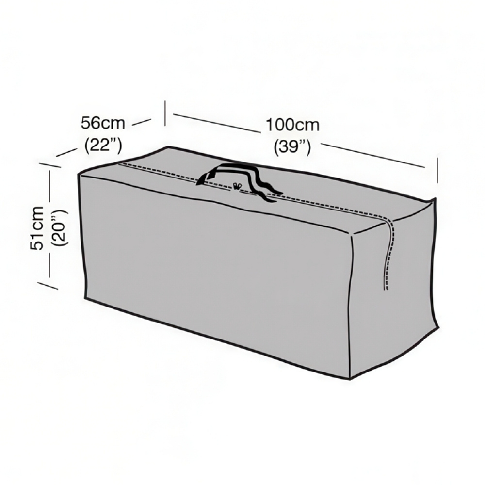 Väska för dynor, Extra Stark, PREMIUM SUPER TOUGH, 100 x 56 x H 51 cm, Svart i gruppen Förvaring / Förråd- och garageförvaring / Förvaringsväskor hos SmartaSaker.se (43245)