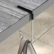 Väskhållare för bord, MAWA TABLE BAG HOLDER, 6 x H 13 cm, Silver / Svart Väskhållare för bord, MAWA TABLE BAG HOLDER, 6 x H 13 cm, Silver / Svart