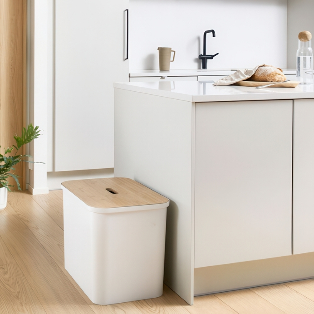 Återvinningsstation med lock och 3 insatser, SMARTSTORE COLLECT, 76 L, 57 x 38 x H 42 cm i gruppen Förvaring / Städförvaring och sopsortering / Sopsortering hos SmartaSaker.se (43252)