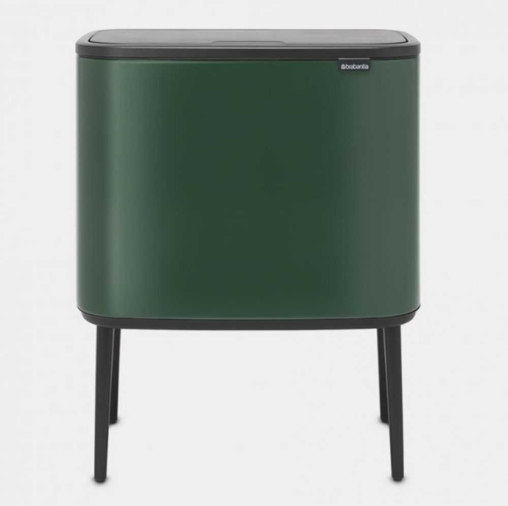 Återvinningsstation på ben, 2 insatser, BRABANTIA BO TOUCH 23 + 11 L, Pine Green i gruppen Förvaring / Städförvaring och sopsortering / Sopsortering hos SmartaSaker.se (43254)