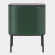 Återvinningsstation på ben, 2 insatser, BRABANTIA BO TOUCH 23 + 11 L, Pine Green Återvinningsstation på ben, 2 insatser, BRABANTIA BO TOUCH 23 + 11 L, Pine Green