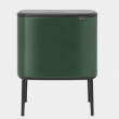 Återvinningsstation på ben, 2 insatser, BRABANTIA BO TOUCH 23 + 11 L, Pine Green Återvinningsstation på ben, 2 insatser, BRABANTIA BO TOUCH 23 + 11 L, Pine Green