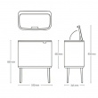 Återvinningsstation på ben, 2 insatser, BRABANTIA BO TOUCH 23 + 11 L, Pine Green Återvinningsstation på ben, 2 insatser, BRABANTIA BO TOUCH 23 + 11 L, Pine Green