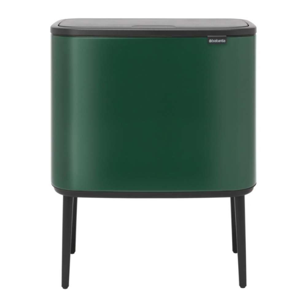 Återvinningsstation på ben, 2 insatser, BRABANTIA BO TOUCH 23 + 11 L, Pine Green i gruppen Förvaring / Städförvaring och sopsortering / Sopsortering hos SmartaSaker.se (43254)