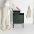 Återvinningsstation på ben, 2 insatser, BRABANTIA BO TOUCH 23 + 11 L, Pine Green Återvinningsstation på ben, 2 insatser, BRABANTIA BO TOUCH 23 + 11 L, Pine Green