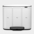 Återvinningsstation, 3 insatser, BRABANTIA BO PEDAL BIN, 3 x 11 L Återvinningsstation, 3 insatser, BRABANTIA BO PEDAL BIN, 3 x 11 L