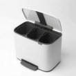 Återvinningsstation, 3 insatser, BRABANTIA BO PEDAL BIN, 3 x 11 L Återvinningsstation, 3 insatser, BRABANTIA BO PEDAL BIN, 3 x 11 L