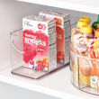 Öppen låda, Stapelbar, Smal, RPET CABINET BIN, 25,4 x 10,8 x H 12,7 cm, Transparent Öppen låda, Stapelbar, Smal, RPET CABINET BIN, 25,4 x 10,8 x H 12,7 cm, Transparent