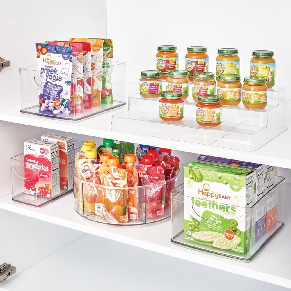 Öppen låda, Stapelbar, Smal, RPET CABINET BIN, 25,4 x 10,8 x H 12,7 cm, Transparent i gruppen Förvaring / Köksförvaring / Förvaringslådor och burkar hos SmartaSaker.se (43266)
