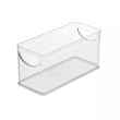 Öppen låda, Stapelbar, Smal, RPET CABINET BIN, 25,4 x 10,8 x H 12,7 cm, Transparent Öppen låda, Stapelbar, Smal, RPET CABINET BIN, 25,4 x 10,8 x H 12,7 cm, Transparent