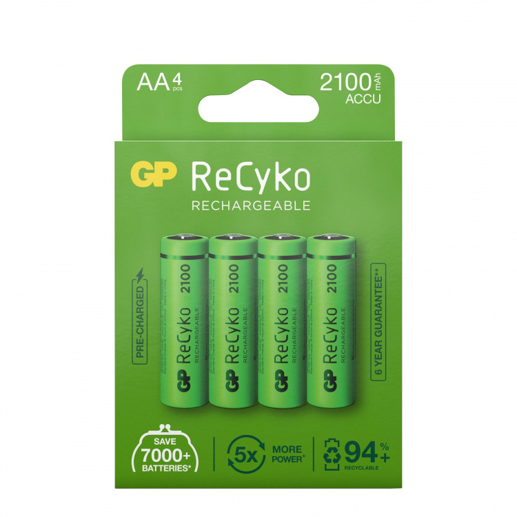 Laddningsbara batterier AA, 4-pack i gruppen Tillbehör och liknande / Batterier hos SmartaSaker.se (lima-487884)