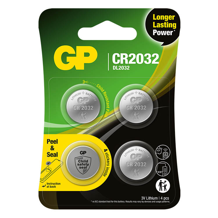 Batteri CR2032 4-pack i gruppen Tillbehör och liknande / Batterier hos SmartaSaker.se (lima-507354)